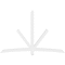 Ekena Millwork Alberta Architectural Grade PVC Gable Bracket, 96"W x 64"H x 4"D x 4"F, 16/12 Pitch GBP096X64X0404ALB00 - alternate 2